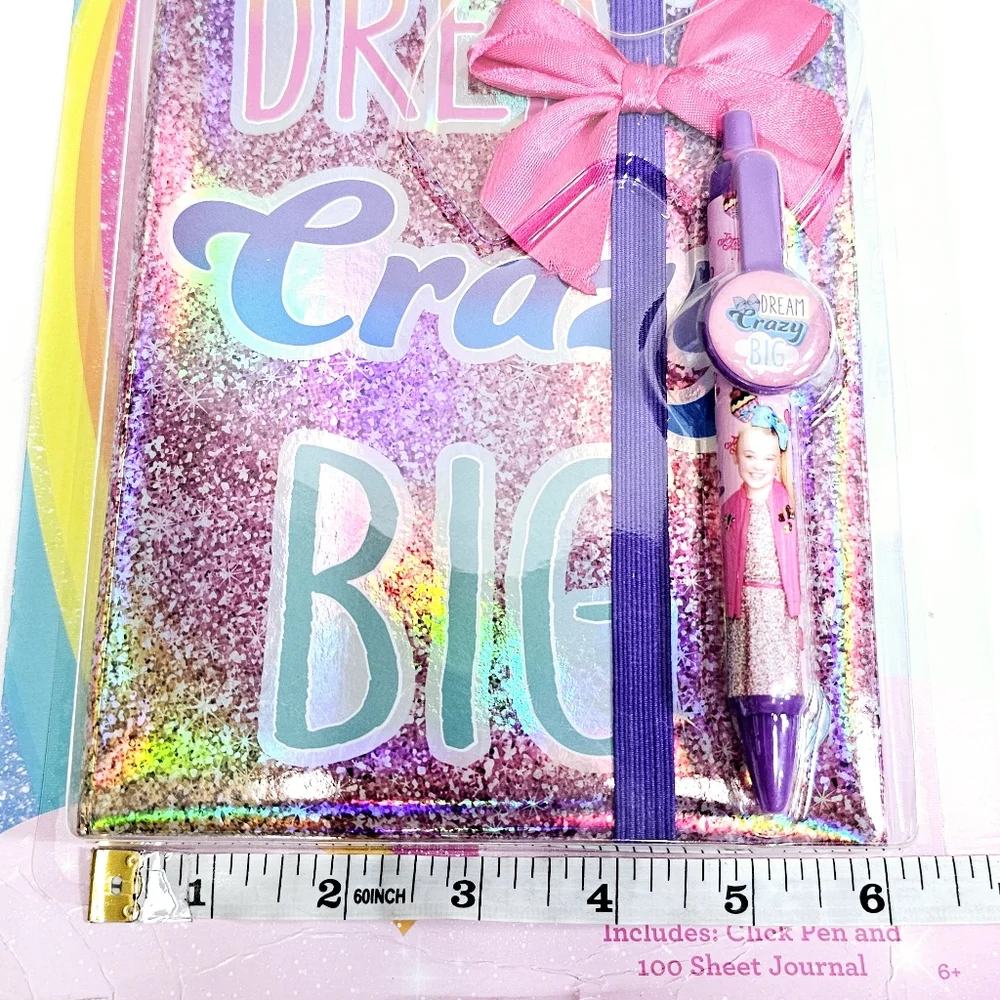 Jojo Girls Dream Journal Diary Set Iridescent Holographic Psychedelic Rainbow